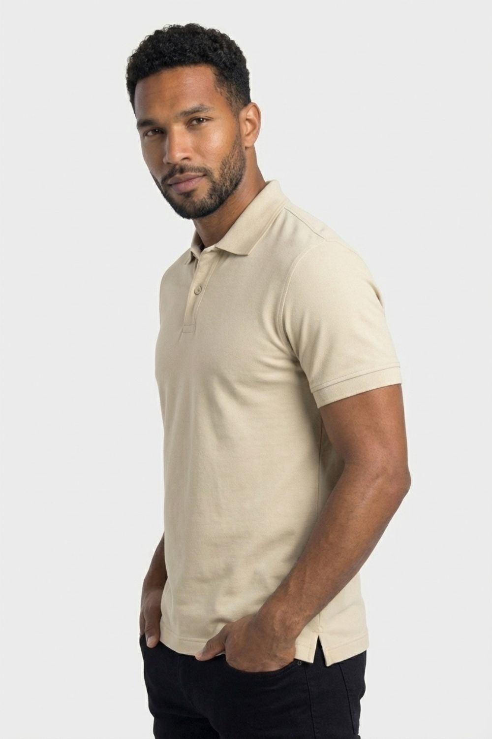 Cloud Beige Slim Polo